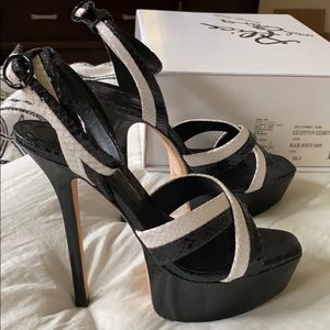 Black/White Alice and Olivia Heels